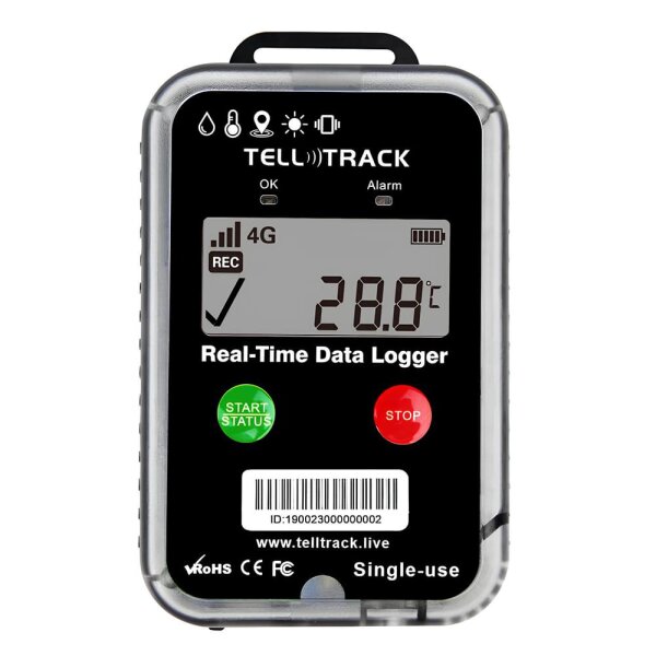 TellTrack TT19SI (Single-Use) Tracker